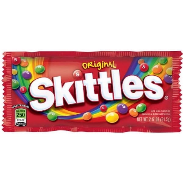 Skittles Original Flavor Chewy Candy 2.17 Oz